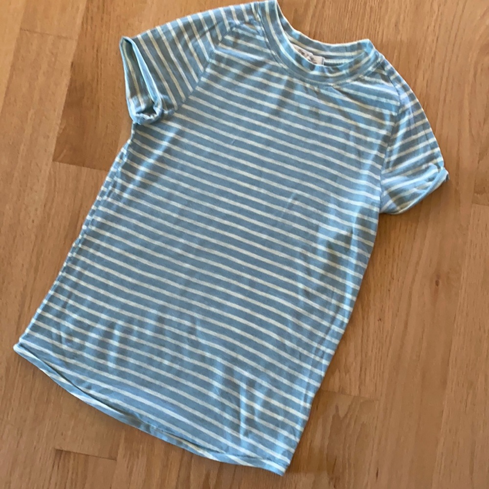❌SOLD (tan) WE THE FREE xs NWOT striped tee - Picture 1 of 3